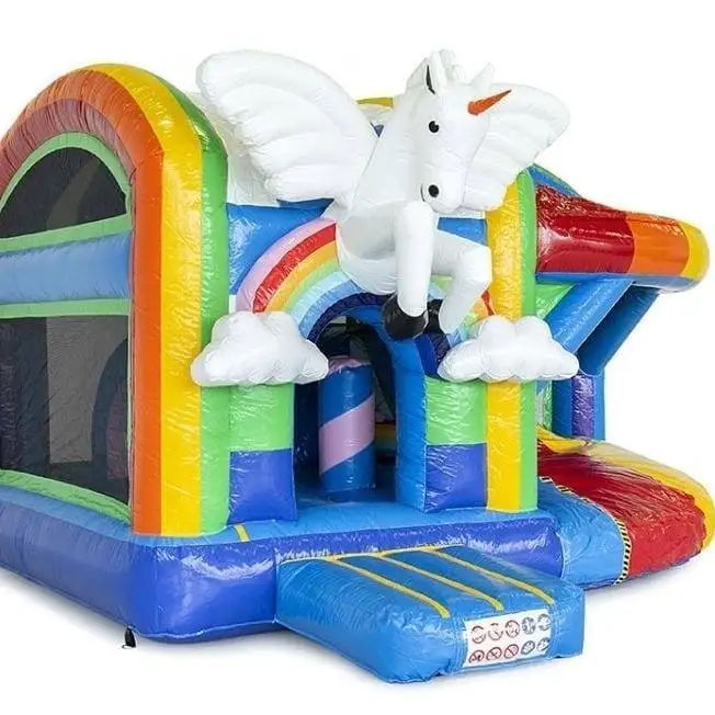 Multiplay Inflatable Unicorn Bounce House Bouncer Combo With Jumper