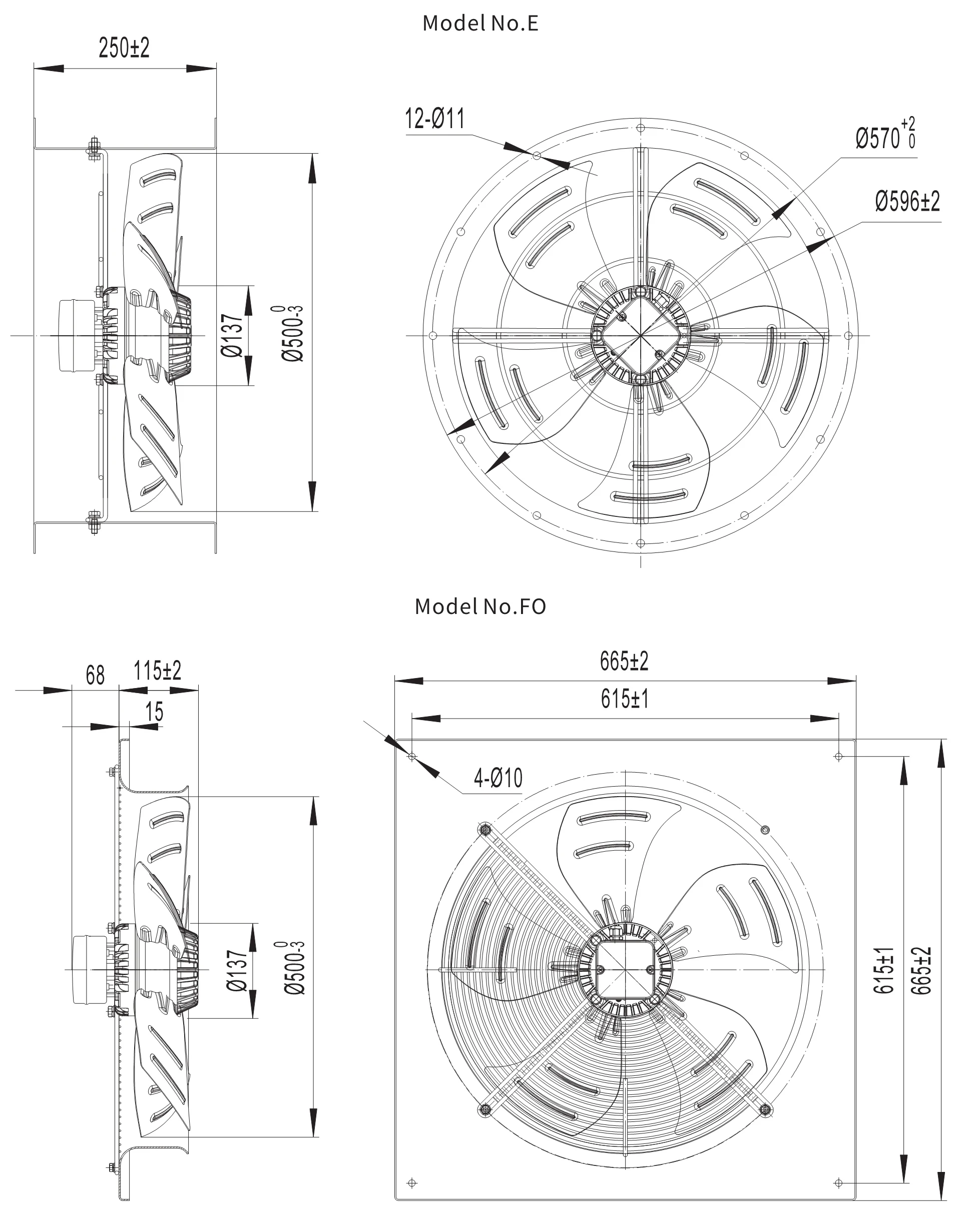 Condenser, 500mm, Axial, 4000cfm - detail 10