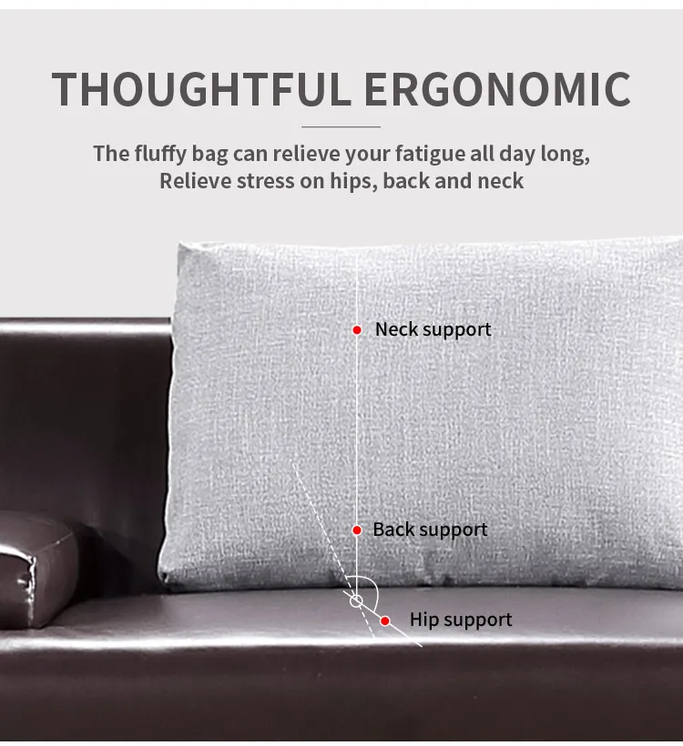 Pengpai Furniture Waiting Area Settee Custom 7 Seater Sofa Set