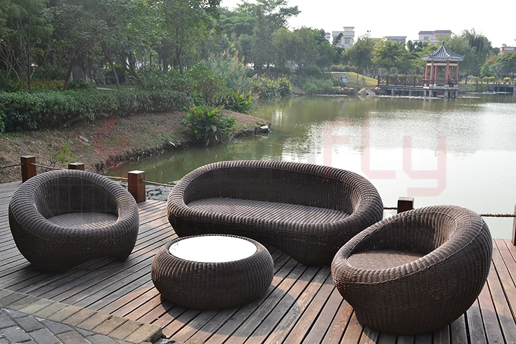 Luxury Garden Furniture Rattan Outdoor Sofa