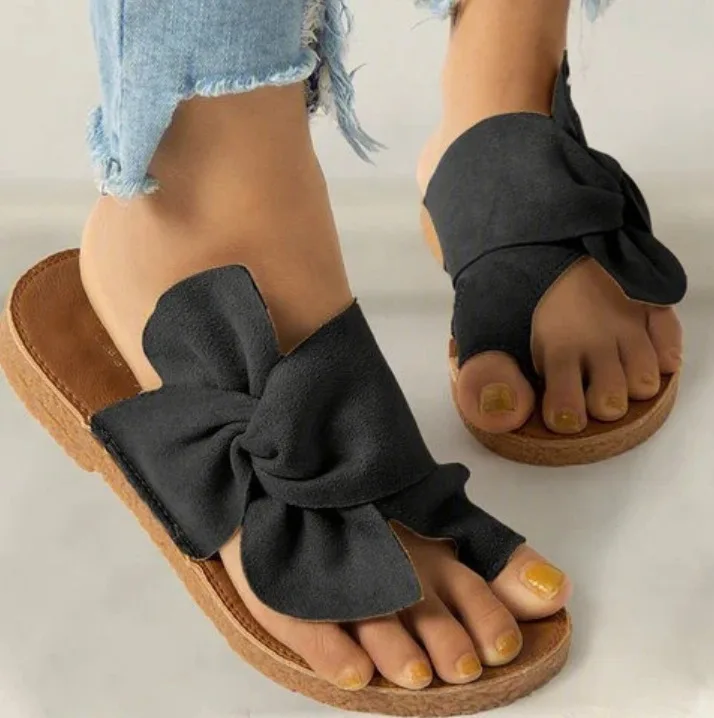 2025 Summer Women's Cross-Border Foreign Trade Sandals New Korean-Style Outdoor Platform Slippers with Thick Bottom Wedge Heel