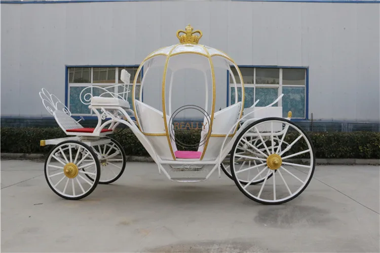 古典皇家马车豪华婚礼空调灰姑娘舒适欧洲家庭旅游电动车