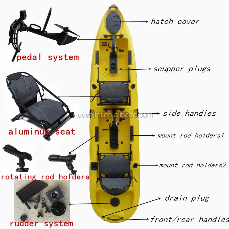 2 Person Pedal Kayak Sale Fishing Tandem Kayak With Pedals Buy 2