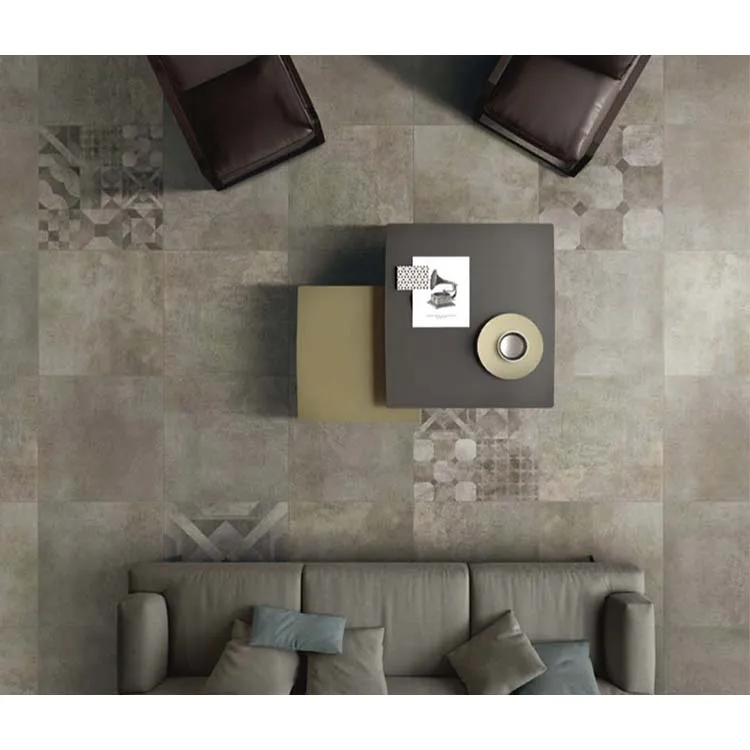 600*600mm floor and wall brown cement  matt finishing glazed porcelain tiles