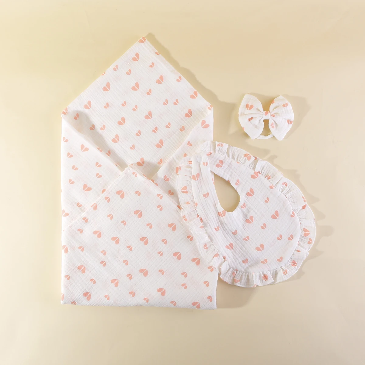 Boho Vintage Rainbow Printed Baby Muslin Swaddle Wrap Blanket With