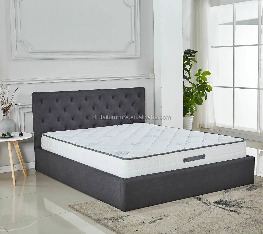 Fabric Ottoman Storage Bed Frame With Optional Mattress Buy Black Leather Bed Modern Leather Bed Genuine Leather Bed Product On Alibaba Com