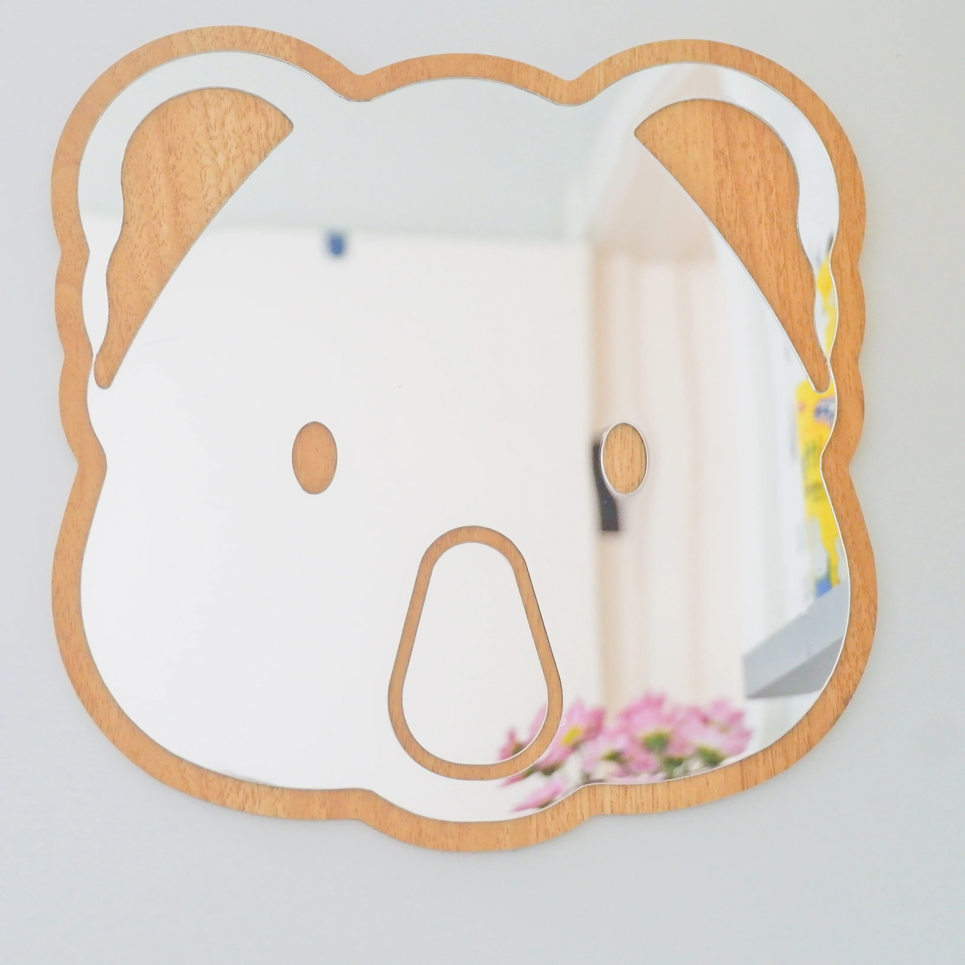 Cartoon Koala Mirror Wall Decoration Custom Shape Acrylic Wall Mirror ...