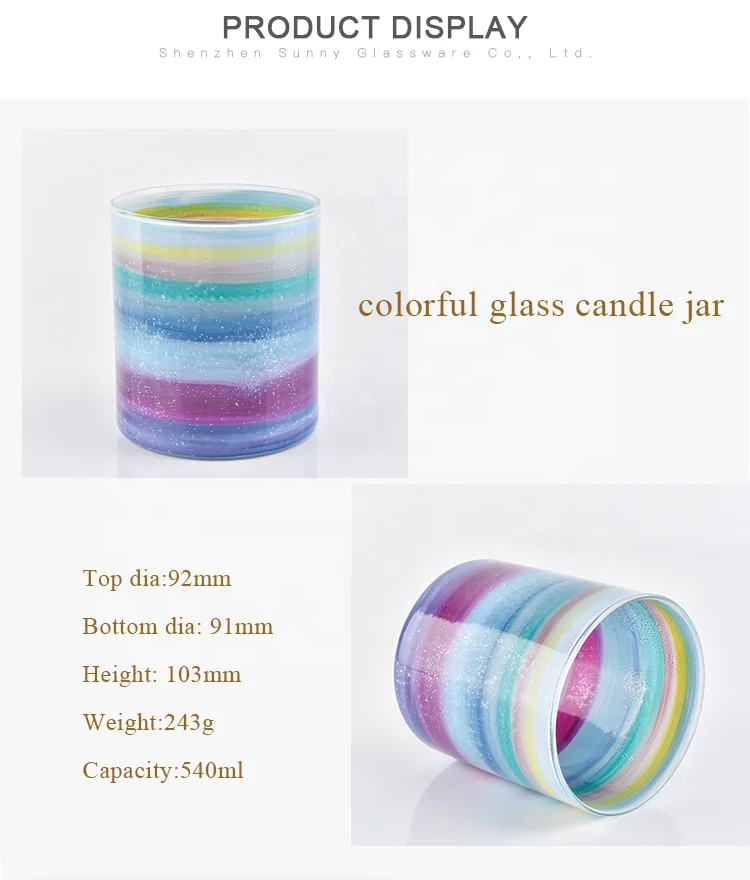 Unique Rainbow Candle Holder Wedding