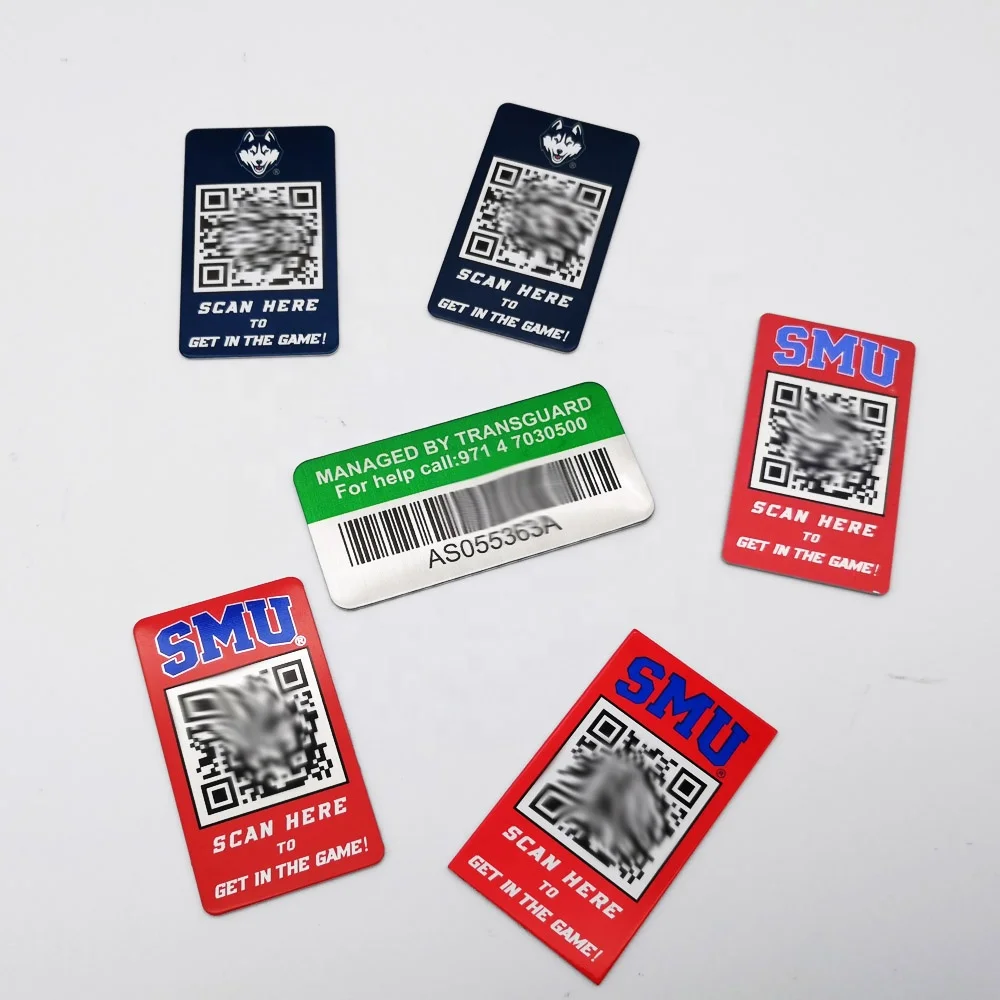 Custom QR Code Label Adhesive Asset Tracking Tags Metal Code Technology ...