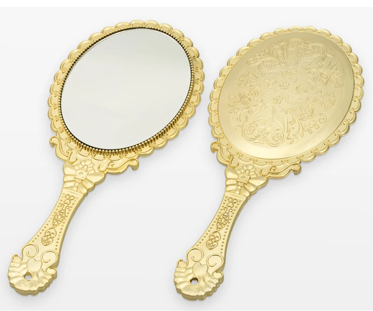 Hd7gold Custom Private Label Logo Hand Mirror Gold,Gold Hand Mirror,Gold Hand Held Mirror Buy