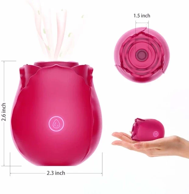 Amazon Hot Tongue Pleasure Rose Flower Shaped Pretty Love Wireless ...