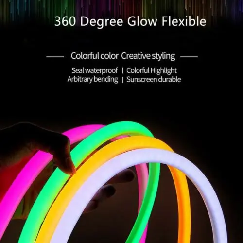 360 Rope Led Flexible Cuttable 360° Ultra Thin LED Neon Flex Light - 14MM Rope Light ...