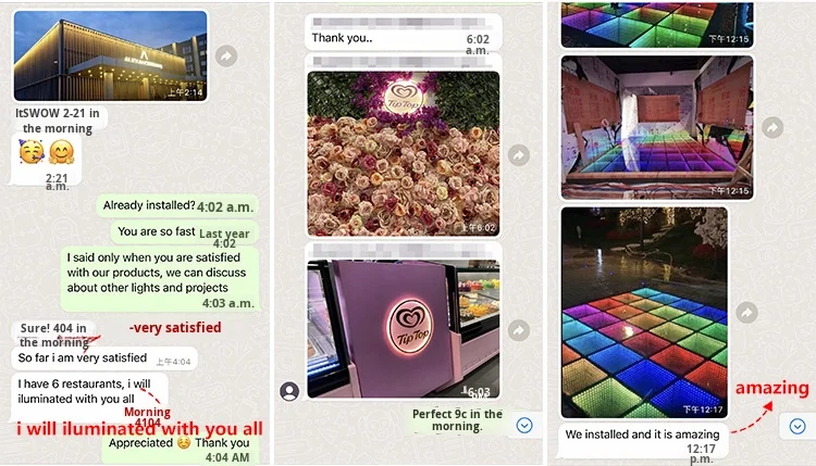 product 3d led mirror aluminum body moving lights colorful dance floor tiles with dmx512 control stage lighting384-12