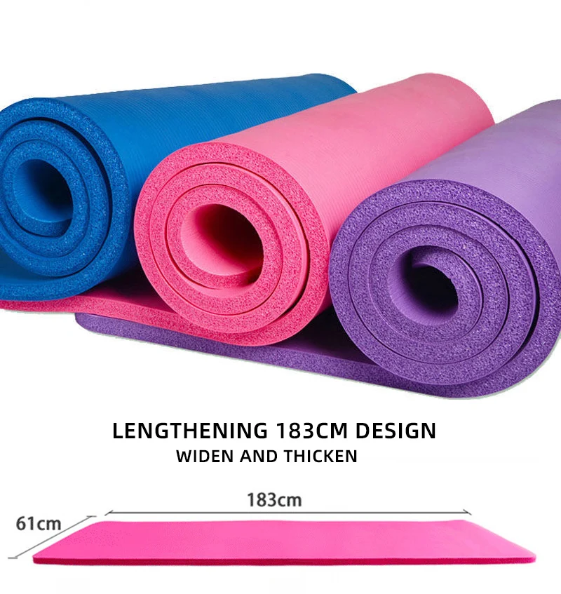 Yoga Mat Thick Nbr Luxury Accept Customized Factory Price 15mm Home