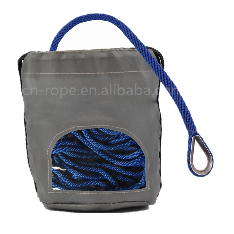 Customized Solid Braided Boat Anchor Line with Thimble UV Resistance Mooring Rope