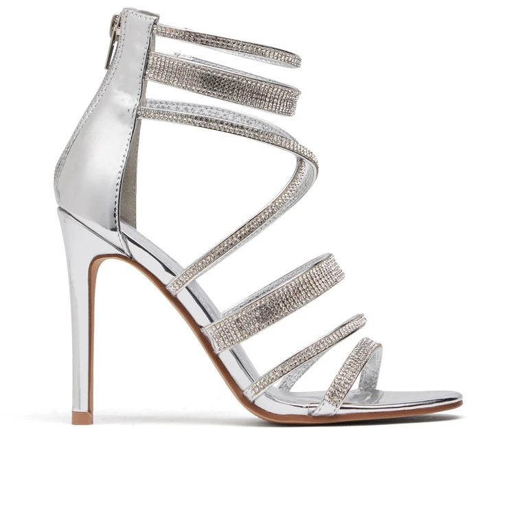 ladies silver dress shoes