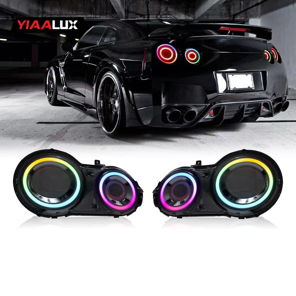 product led rgb car rear lamp tail lamp dynamic animation modified led tail light for nissan gtr gt r r35 2007 2018-13