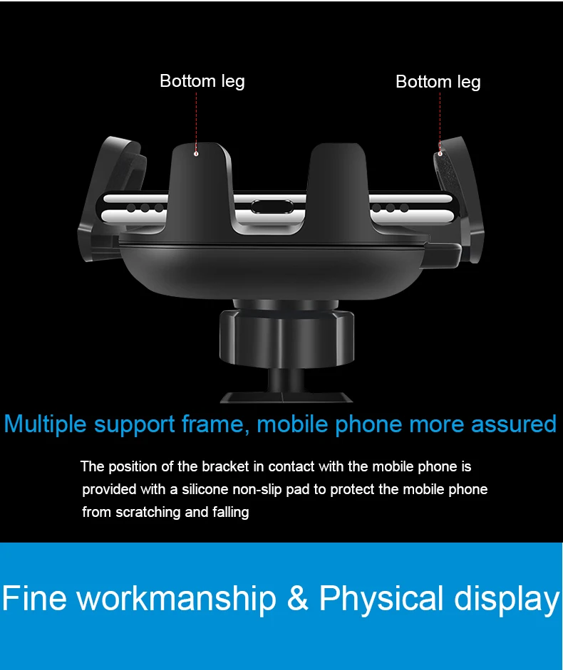 Automobile windshield instrument panel TPU strong PU adhesive high-quality mobile phone bracket