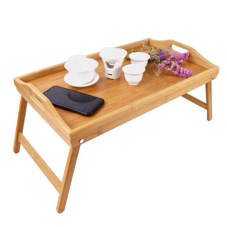 Customized Foldable Wood Food Bed Serving Bamboo Breakfast Trays For ...