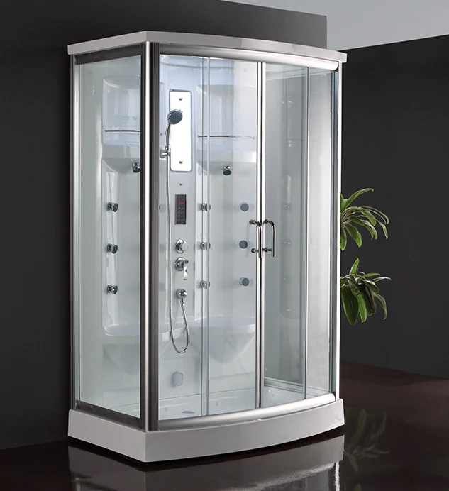 free standing corner tempered glass shower enclosures