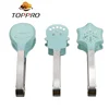 3 pcs set 2019 BBQ nylon Food Grade Gift Christmas Tree Design Food Tongs Snow Shape Tongs