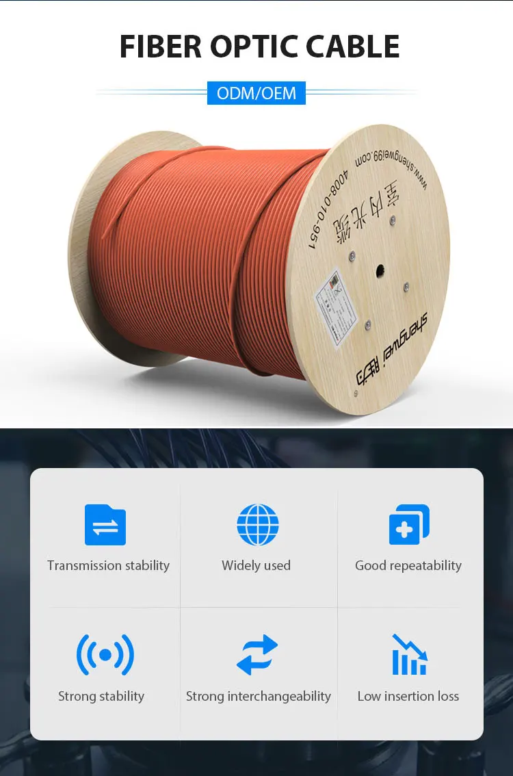 Ftth Gjfjv / Gjfjh Indoor Singlemode Multimode 2 4 6 8 12 24 Core G652d
