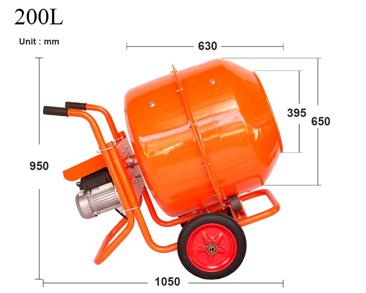 1 yard concrete feed mortar mixers prices