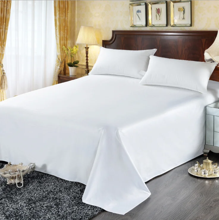 100 Cotton Fabric White Percale Sateen Fabric Pure Cotton Bed Sheets