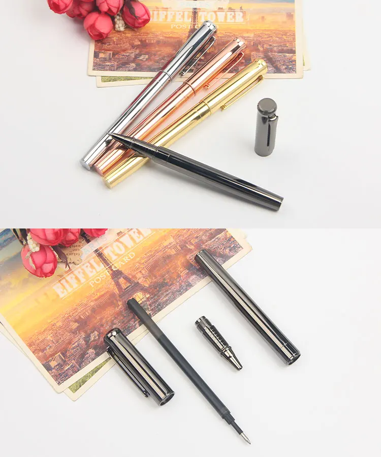 全金属滚珠圆珠笔 0.5毫米笔尖圆珠笔办公学校礼品书写文具