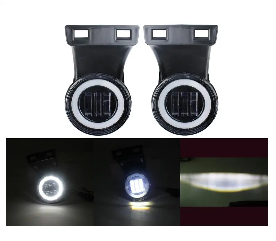 Halo Projector Front Bumper Light LED Fog Driving Lamps Fits For D-odge Ram 1500 2500 3500 1994-2002