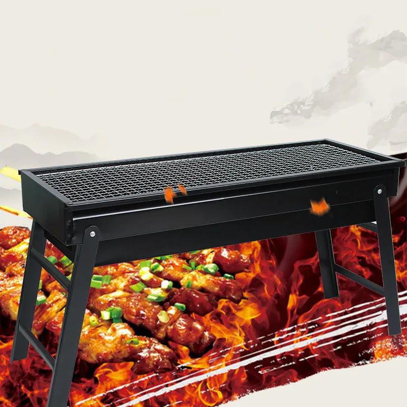 Wholesale Customized Outdoor Smokeless Portable Folding BBQ Grill Charcoal Grill Oven Meat Roaster Small Stove supplier