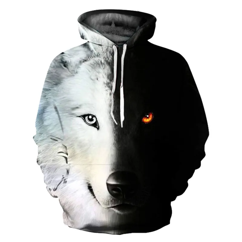 wolf print sweatshirt