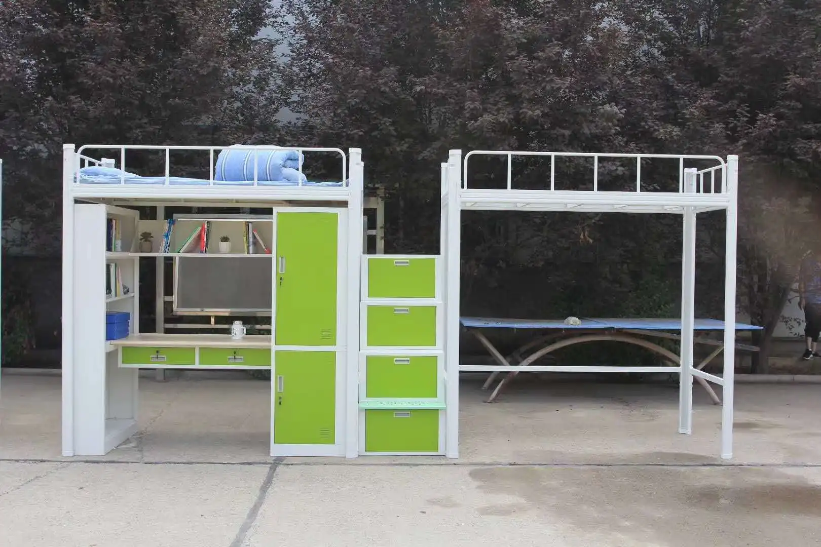 dormitory bed green - 