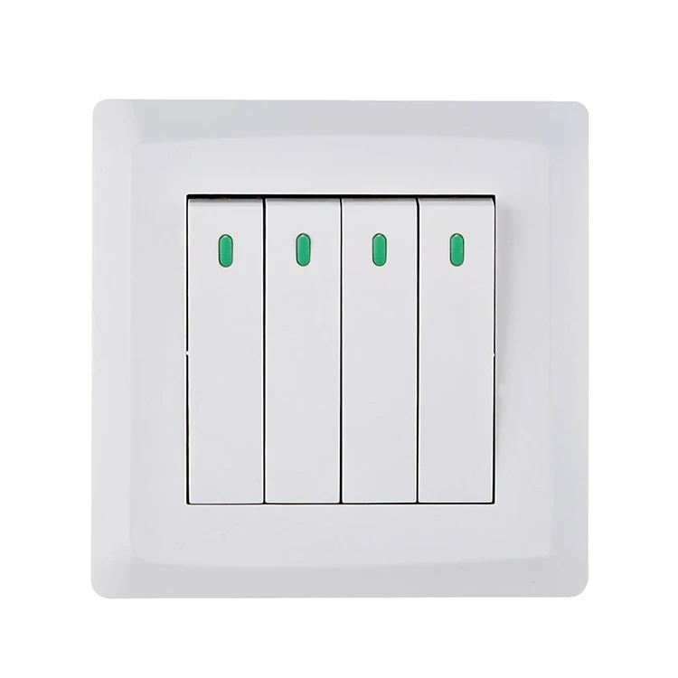 VNX Wall Switch PC White 4gang Electrical Switch