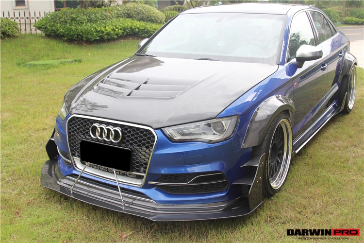 Darwinpro Bkss Style Carbon Fiber Fender Flare Wings Foraudi S3 A3