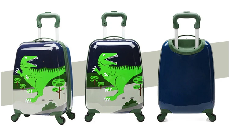 dinosaur trolley school bag