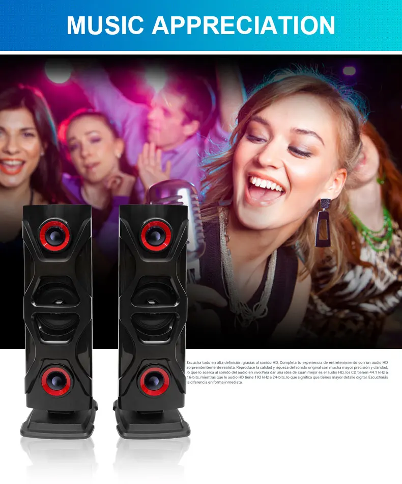 Tengo TG-1403 تشويه منخفضة مكبر للصوت ديناميكية دفعة باس 3.1 المحيطي الصوت مرحبا فاي مكبر صوت متعدد الوسائط نظام