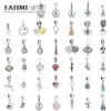 Fahmi 100% 925 Sterling Silver Flag Maple Leaf Dog Leaves Butterfly Ship Light House Resort Castle Frog Dolphin Dangle Charm