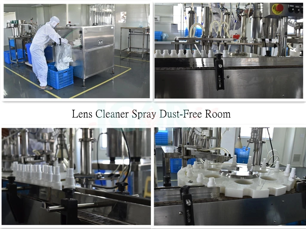 30ml PE bottle glasses lens cleaner spray liquid with LOGO anti fog lens cleaner spray liquid accept customize printing LOGO