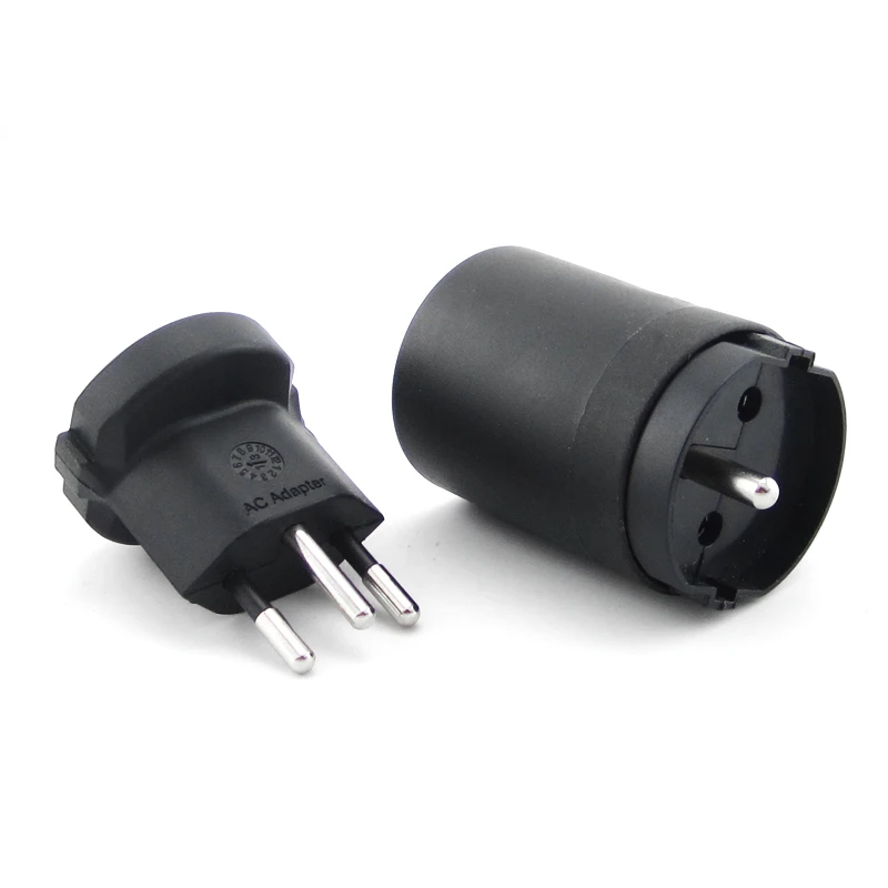 2 Pin Eu Schuko To Swiss Converter Plug Adapter Eu To Switzerland