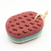 High quality the elliptical shape soft bath scrub sponge