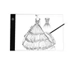 A4 LED Drawing Board Art craft Tracing Light Pad Ultra thin Adjustable Stencil Copy Pad Table