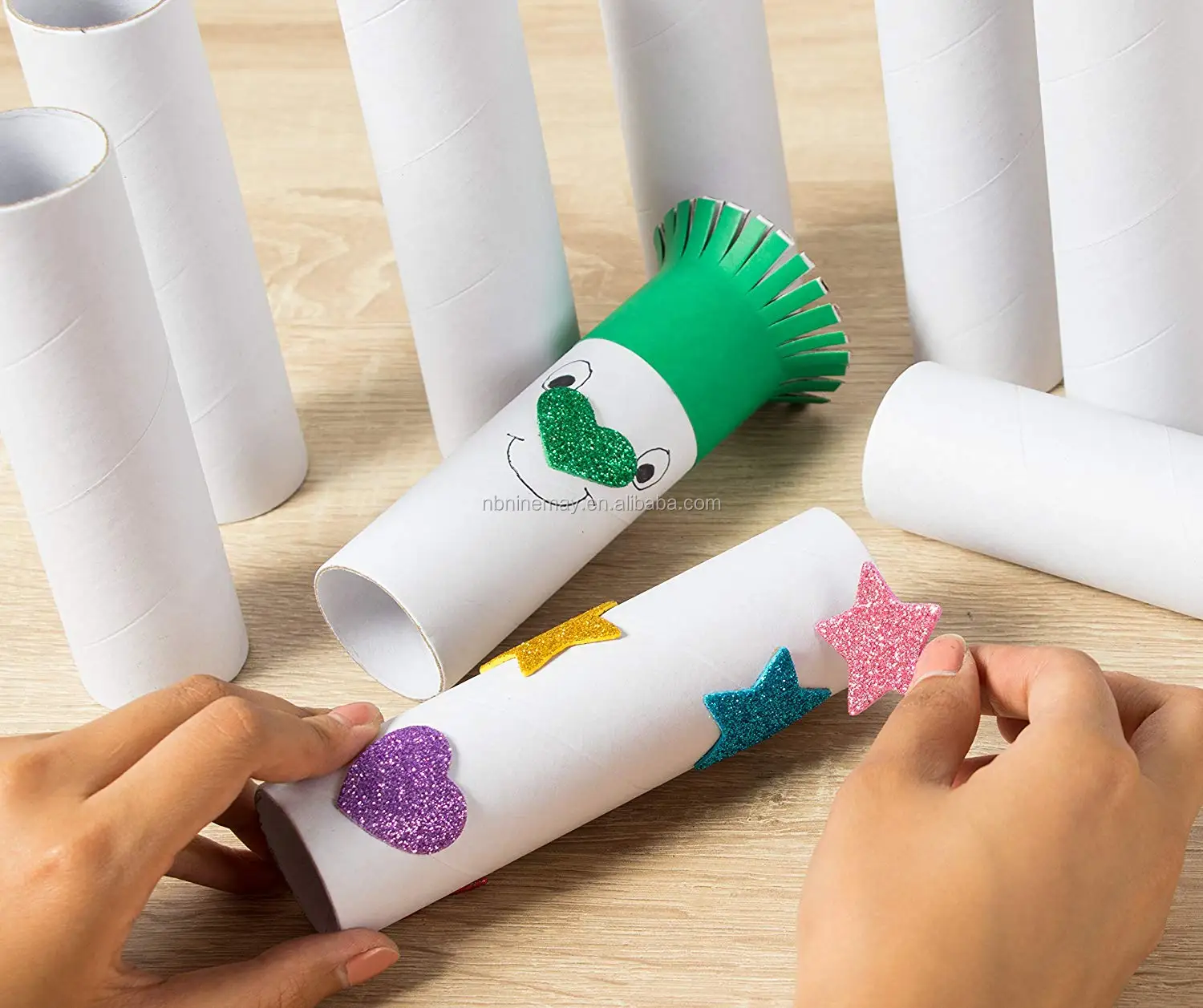 12 Pack White Cardboard Tubes for Crafts, Empty Paper Towels Rolls