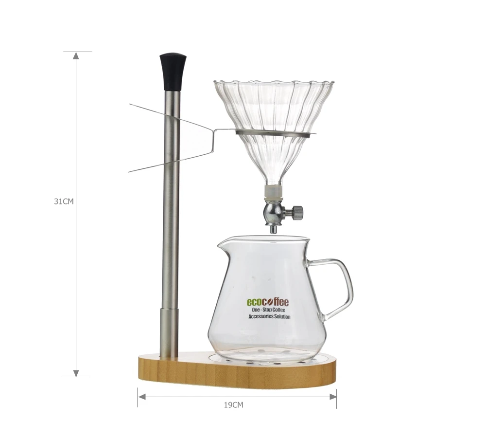 V60 Drip Filter Borosilicate Glass Good Quality Food Grade Plastic Coffee Dripper Filter Cup