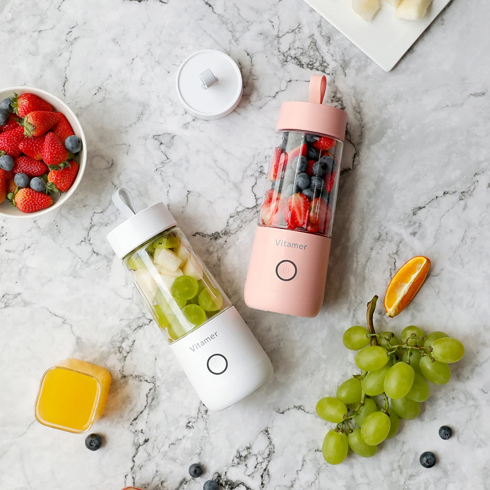 The Most Powerful Portable Blender 4 Blades 2x2000mah Rechargeable