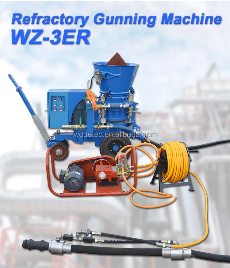 Small Electric Refractory Spray Shotcrete Gunning Machine