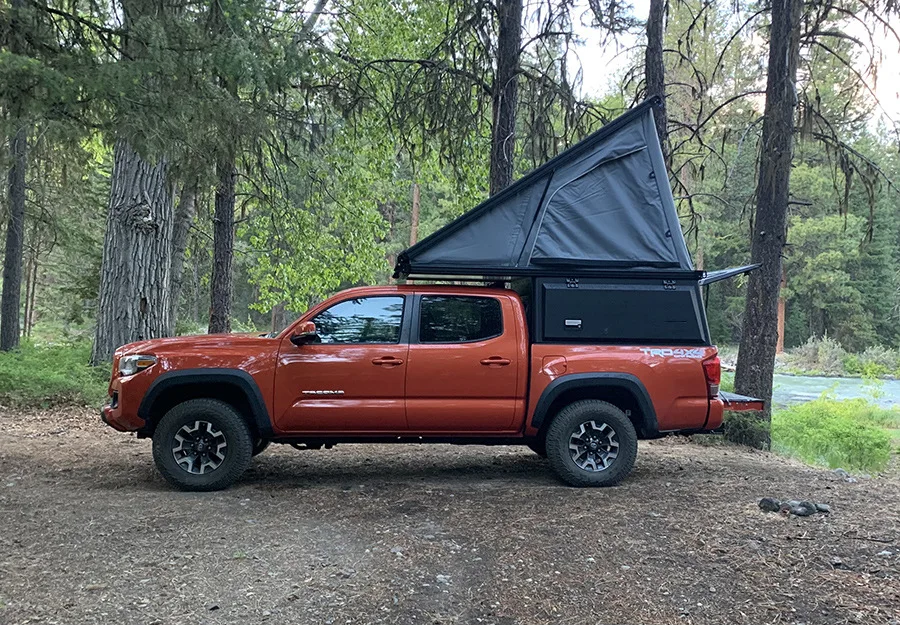 New 4x4 Slide in Pop Top Pick up Truck Camper with Tent