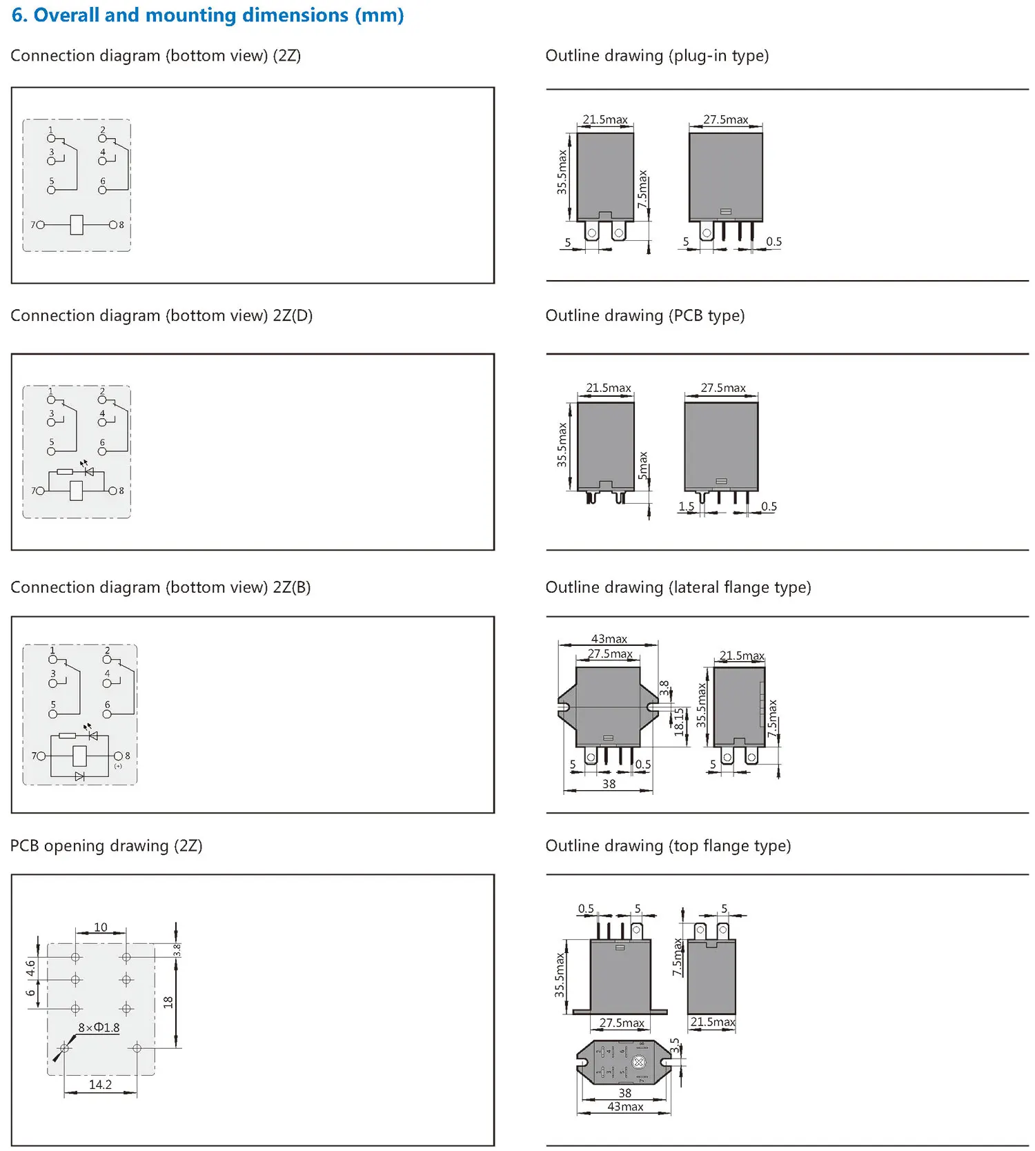 Chint original JQX-13F JQX-13F/2Z JQX-13FA/1Z JQX-13F(D)/2Z JQX-13F(B)/2Z AC DC Miniature High Power Electromagnetic Relay