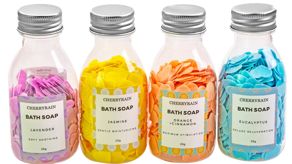 Portable Disposable Paper Soap Confetti Washing Hand Bath Petals Soap