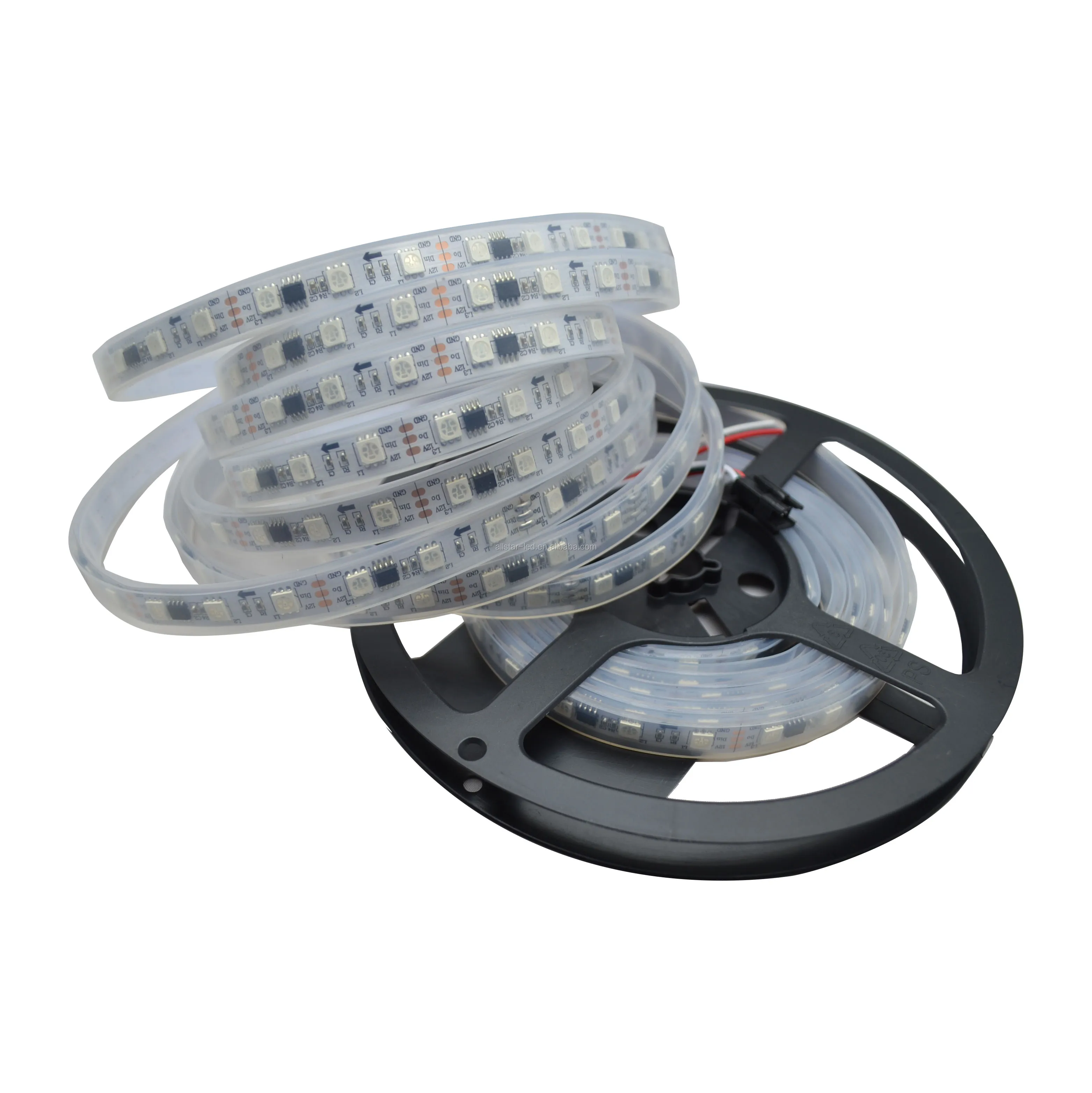 5050 RGB 12V WS2811 Pixels Programmable Individual Addressable Digital LED Strip light 2811 Black LED Tape Lamp